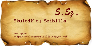Skultéty Szibilla névjegykártya
